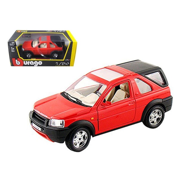 Bearhug B 1 by 24 Land Rover Freelander Collectable Diecast Model Car; Red BE994276 - main